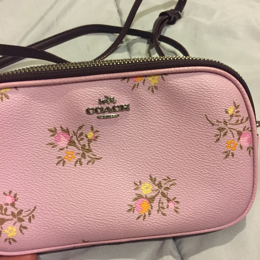 Coach crossbody floral bag
